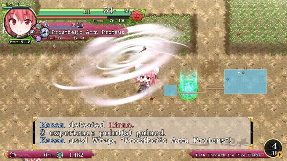 Touhou Genso Wanderer Reloaded: Kasen Ibaraki screenshot 2