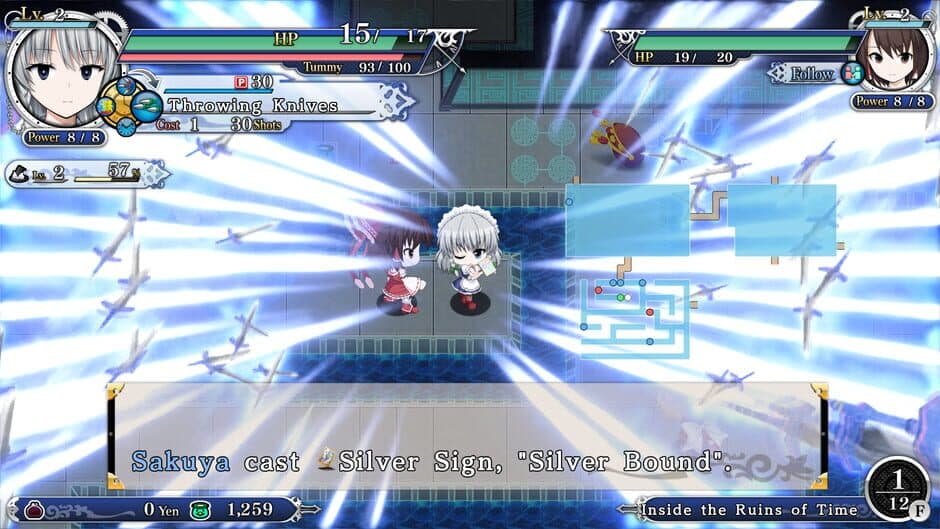 Touhou Genso Wanderer Reloaded: Sakuya Izayoi screenshot 1