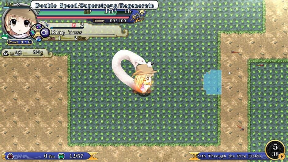 Touhou Genso Wanderer Reloaded: Suwako Moriya screenshot 2