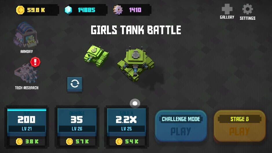 Girls Tank Battle screenshot 1