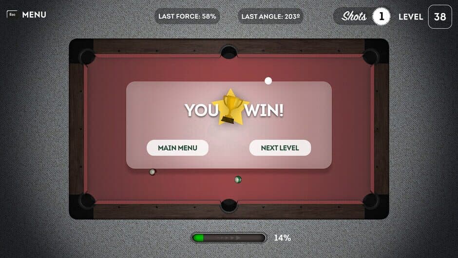 Legends of Snooker: One Shot screenshot 1