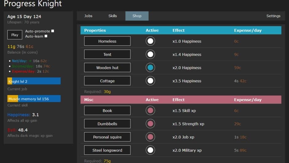 Progress Knight screenshot 3