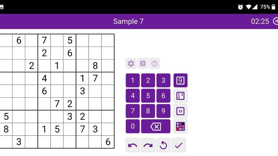 Sven's SudokuPad screenshot 1