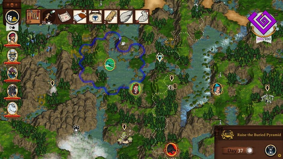 Curious Expedition 2: Highlands of Avalon screenshot 1