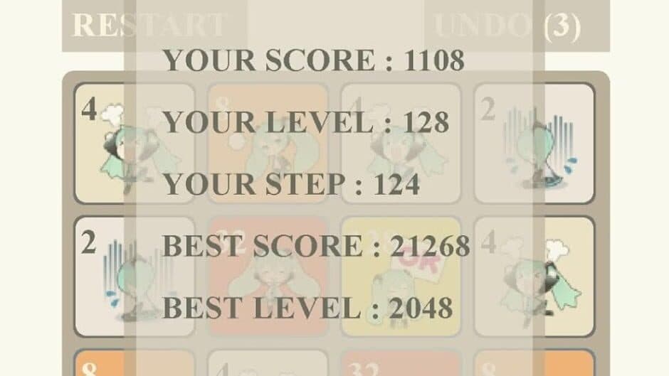 Miku no 2048 screenshot 2