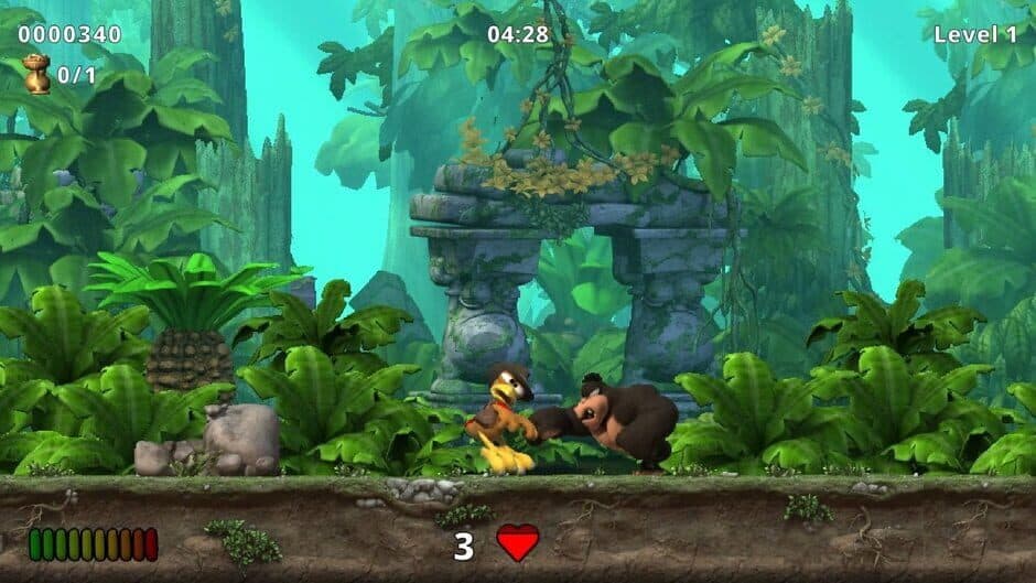 Moorhuhn Jump and Run: Traps and Treasures screenshot 1