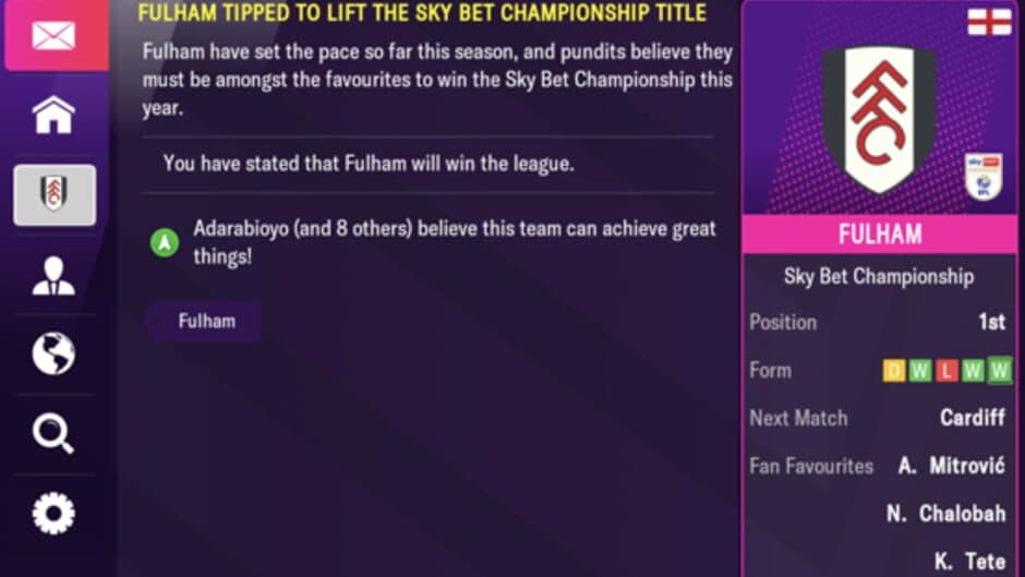 Football Manager 2022 Mobile screenshot 1