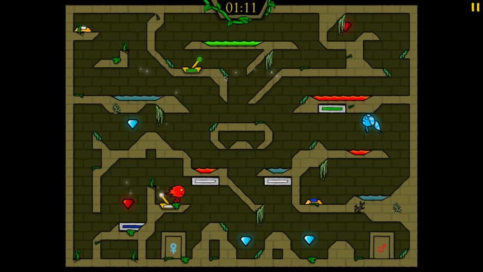 Fireboy and Watergirl in the Forest Temple screenshot 5