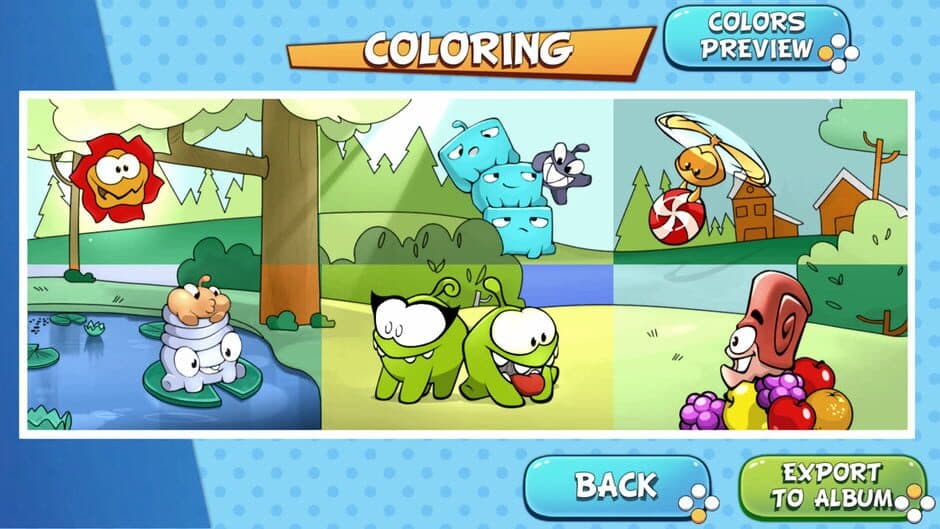 Om Nom: Coloring, Toons & Puzzle screenshot 4