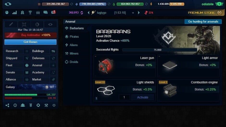 Xterium: War of Alliances screenshot 1