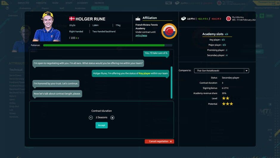 Tennis Manager 2022 screenshot 4