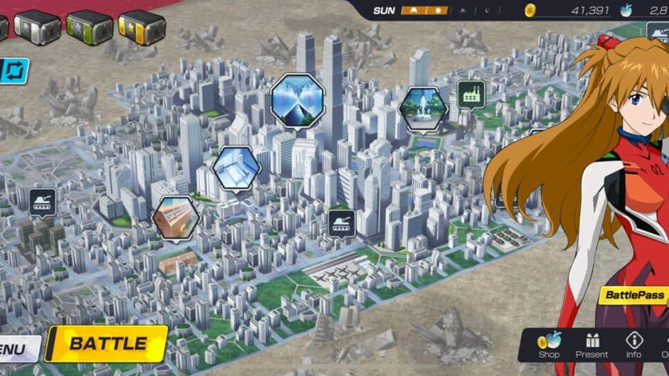 Evangelion Battlefields screenshot 1