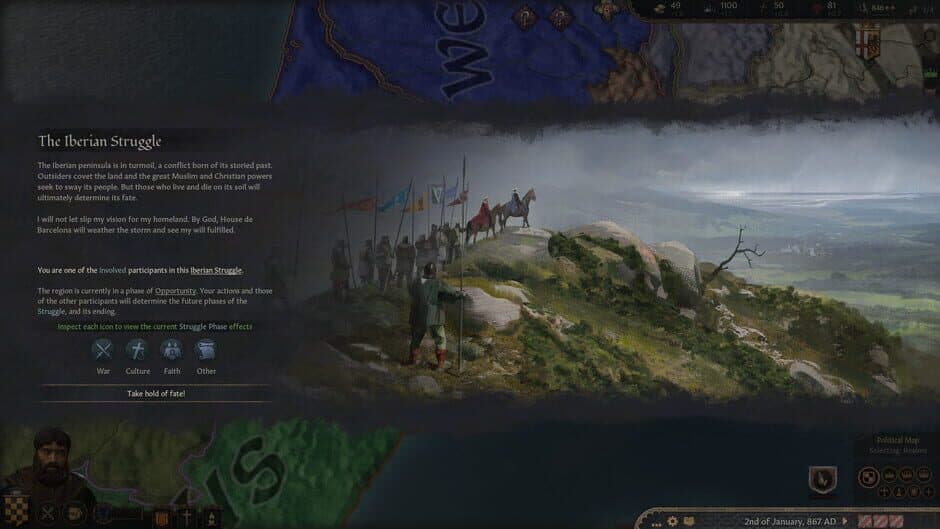 Crusader Kings III: Fate of Iberia screenshot 1