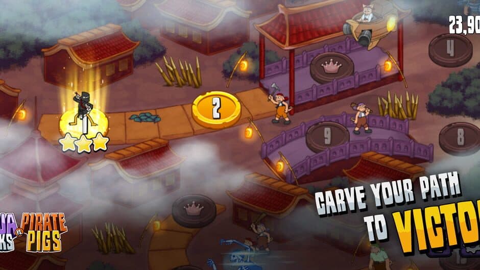 Ninja Ducks vs Pirate Pigs screenshot 2