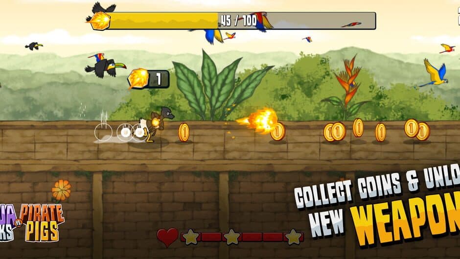 Ninja Ducks vs Pirate Pigs screenshot 4
