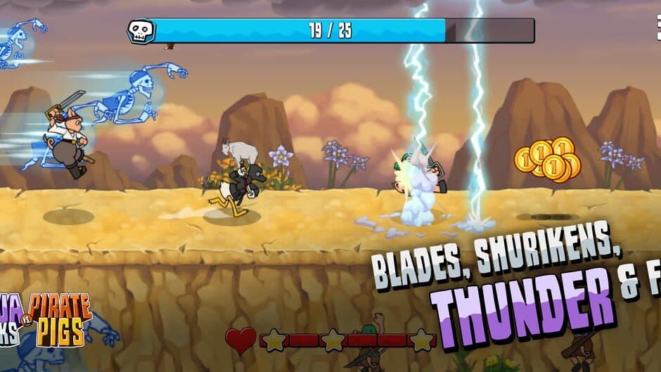 Ninja Ducks vs Pirate Pigs screenshot 5