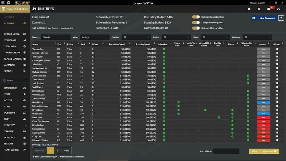 Draft Day Sports: College Football 2023 screenshot 4