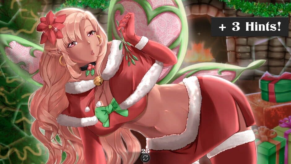 Elves Christmas Hentai Puzzle screenshot 2