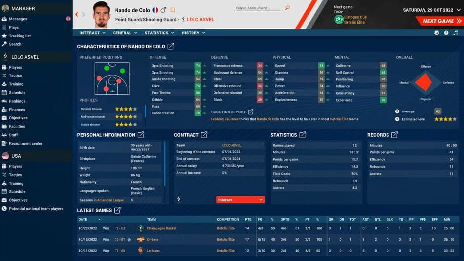 Pro Basketball Manager 2023 screenshot 1