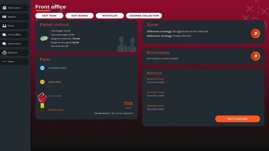 Astonishing Basketball Manager screenshot 3