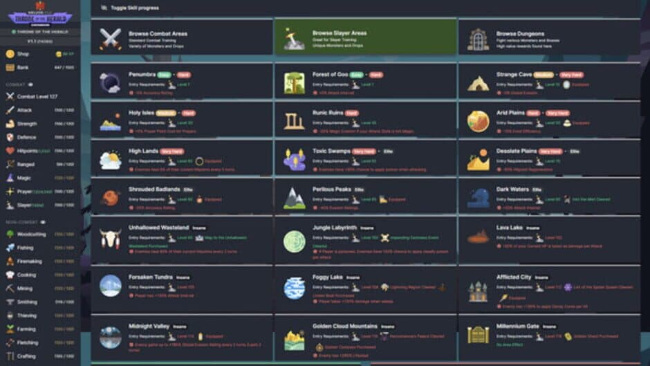 Melvor Idle: Throne of the Herald screenshot 6