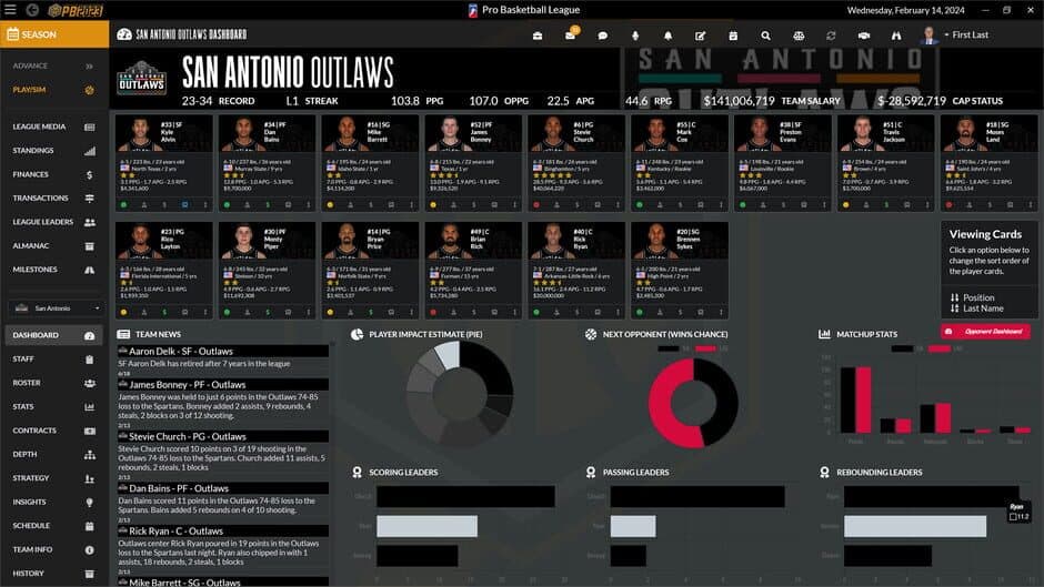Draft Day Sports: Pro Basketball 2023 screenshot 5