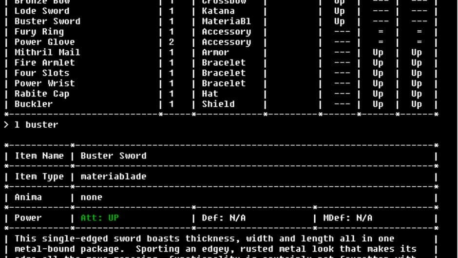 The Unofficial Squaresoft MUD screenshot 5
