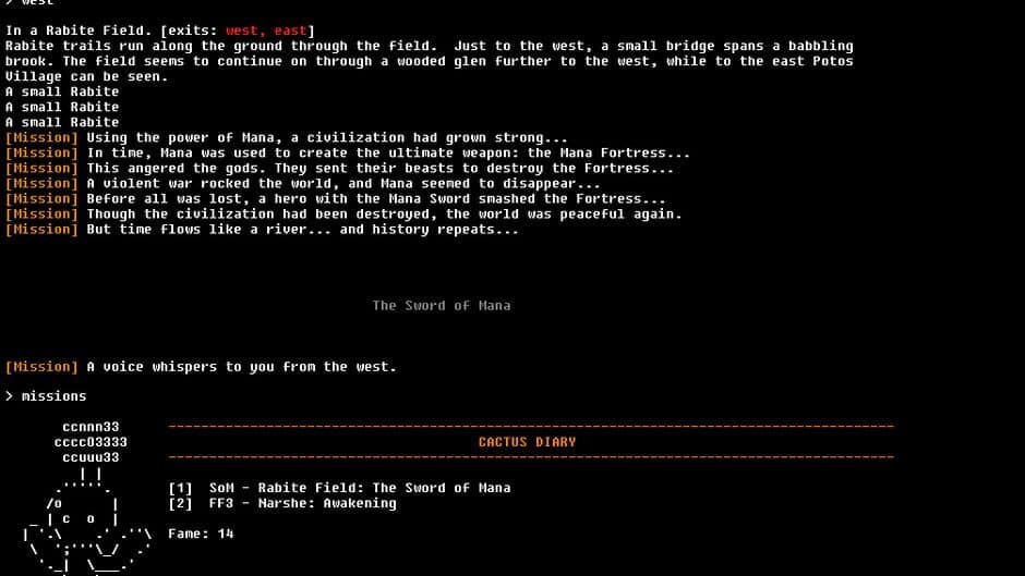 The Unofficial Squaresoft MUD screenshot 2
