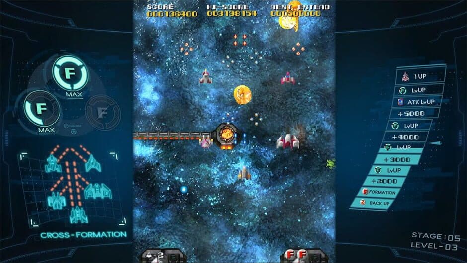 Sol Cresta: Wing Galiber screenshot 1