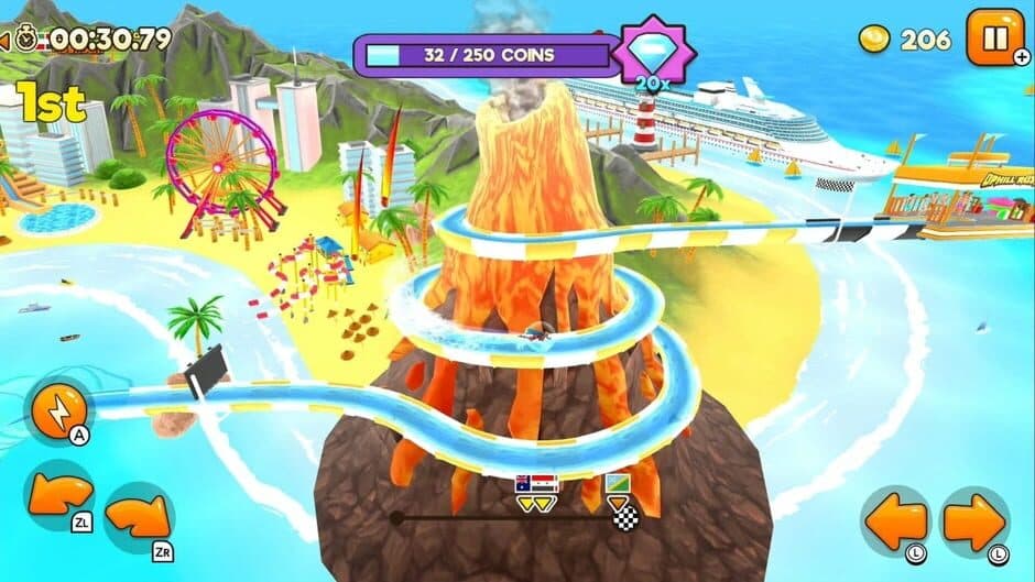 Uphill Rush Water Park Racing screenshot 1