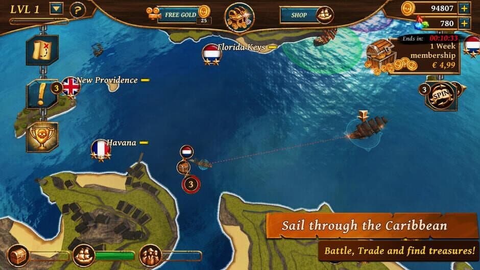 Ships of Battle Age of Pirates screenshot 2