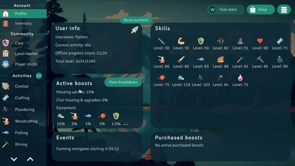 Idle Clans screenshot 1
