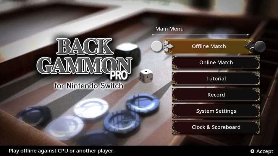Backgammon Pro for Nintendo Switch screenshot 1