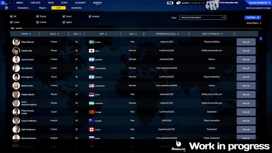 Tennis Manager 2023 screenshot 5