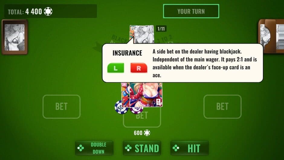 BlackJack Waifu Tour screenshot 2