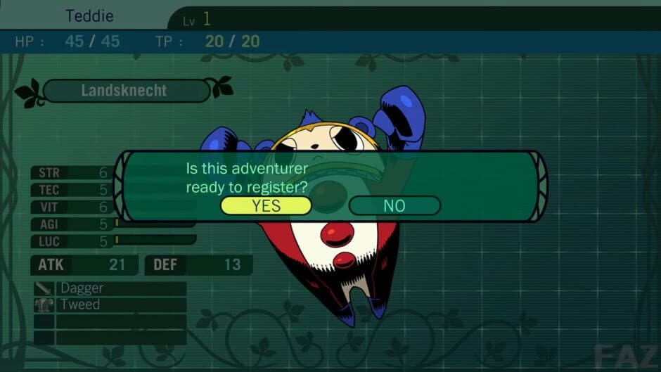 Etrian Odyssey II HD: Character Set DLC screenshot 6