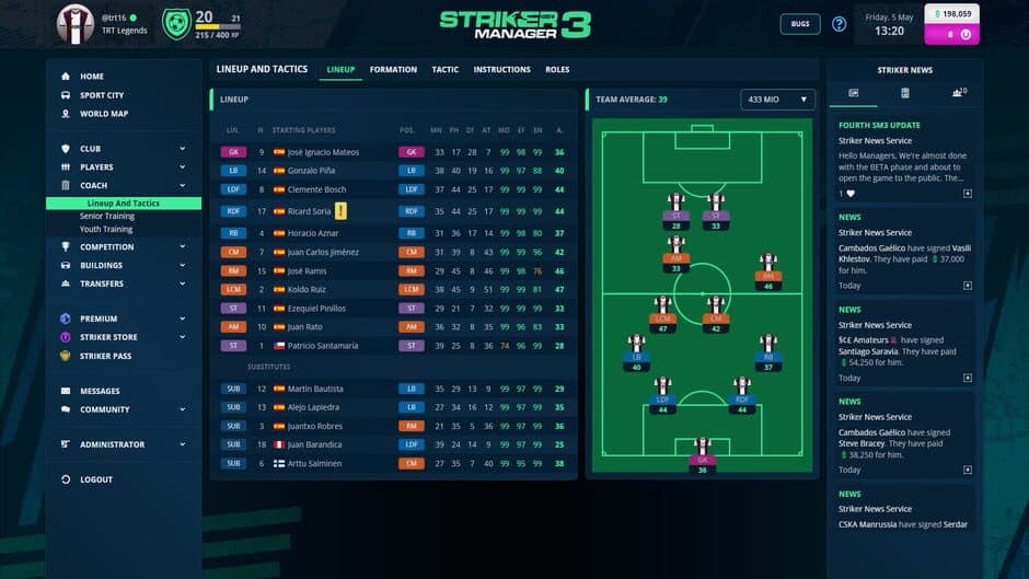 Striker Manager 3 screenshot 3