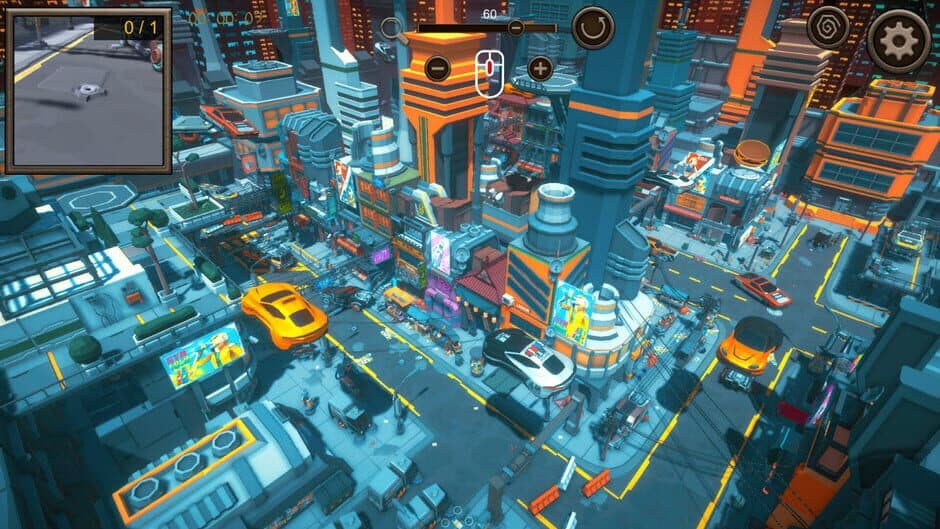 Hidden SciFi City Top-Down 3D screenshot 1