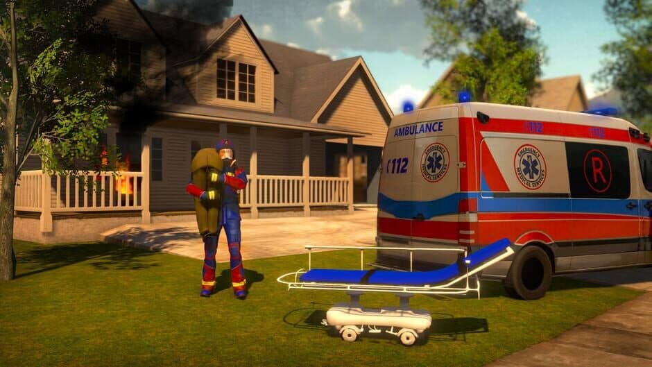 Firefighter Simulator 911: Car Fire Truck Driver screenshot 1