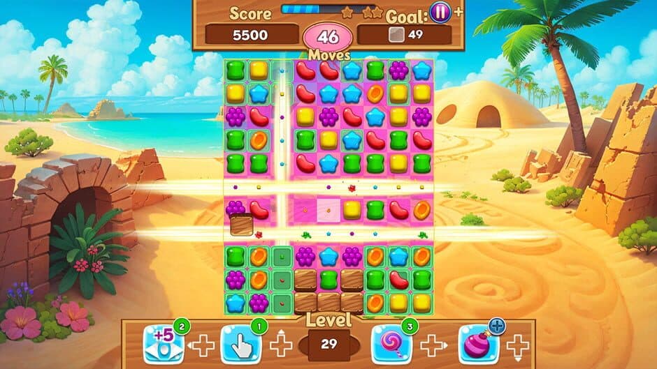Jelly Fruits Adventure: Magic Match 3 Puzzle screenshot 2