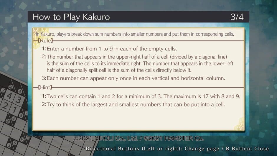 Puzzle by Nikoli S Kakuro screenshot 2