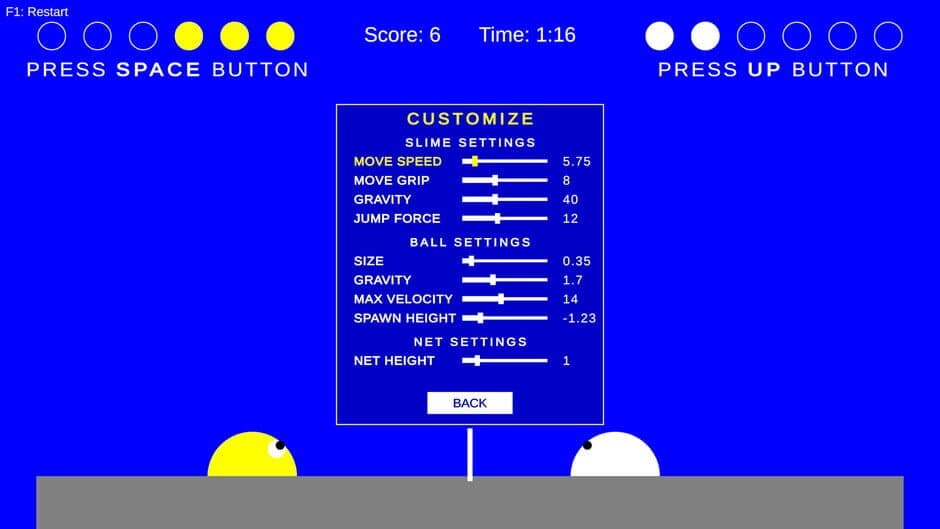 Slime Volley screenshot 2