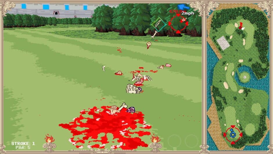 Blood Golf screenshot 1