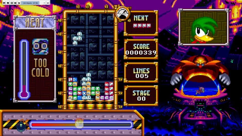 Dr. Robotnik's Mean Bean Tetris screenshot 2