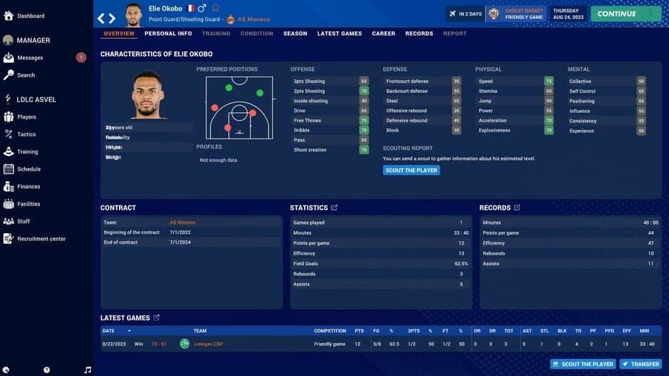 Pro Basketball Manager 2024 screenshot 1