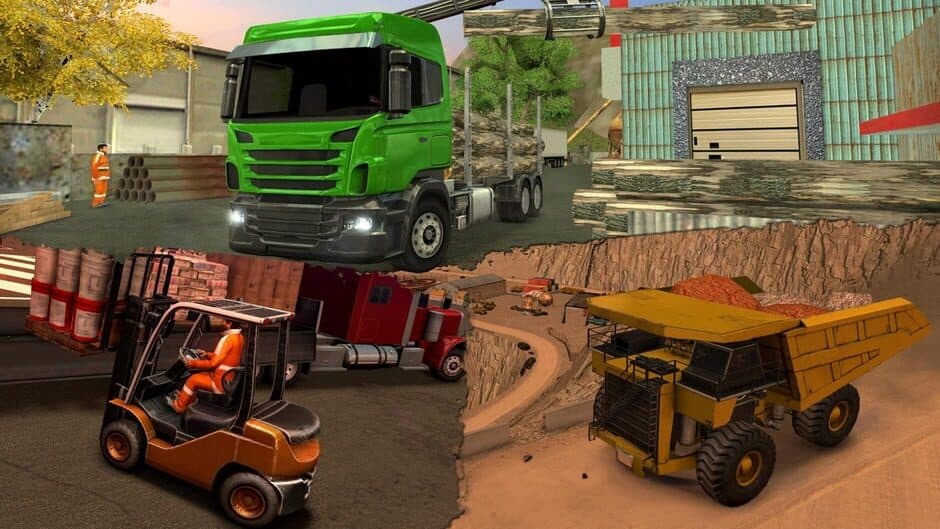 Big Vehicle Simulator Games Bundle: Truck Farming Flight Construction Bus Ship screenshot 4