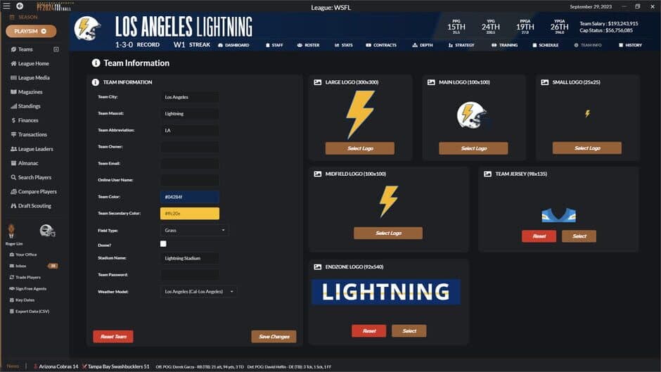Draft Day Sports: Pro Football 2024 screenshot 2