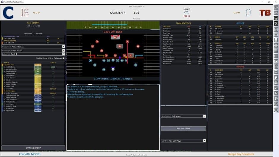 Front Office Football Nine screenshot 4