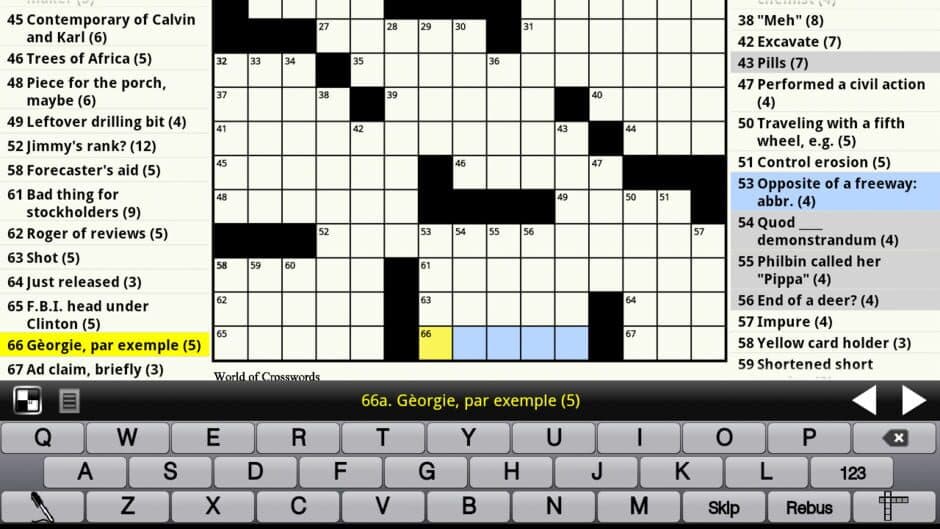 Crosswords screenshot 2