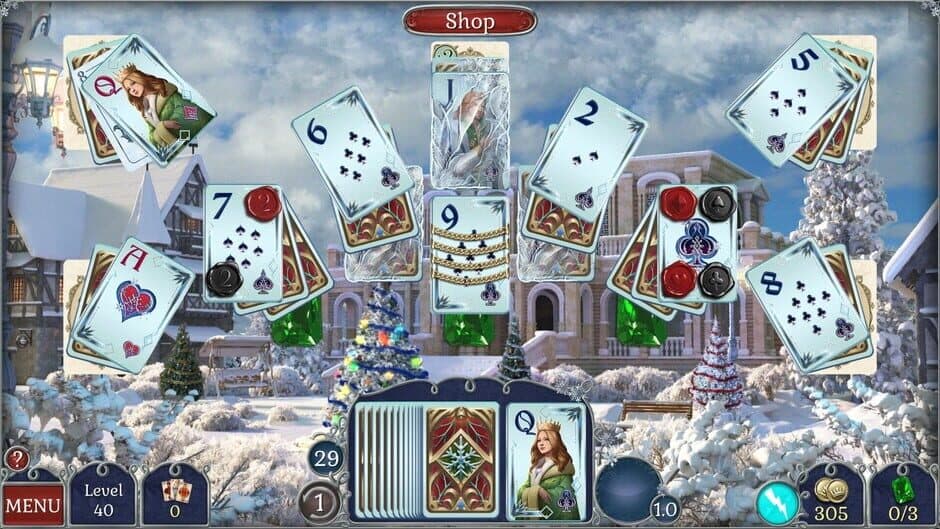 Jewel Match Solitaire Winterscapes 2: Collector's Edition screenshot 1